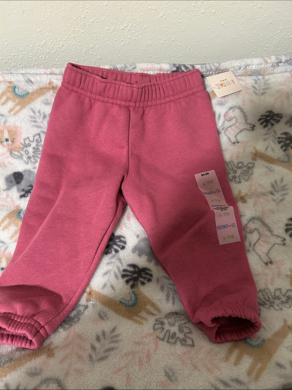 Garanimals Rose Pink Elastic Waist Sweatpants
